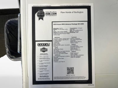 2025 Acura MDX w/Advance Package