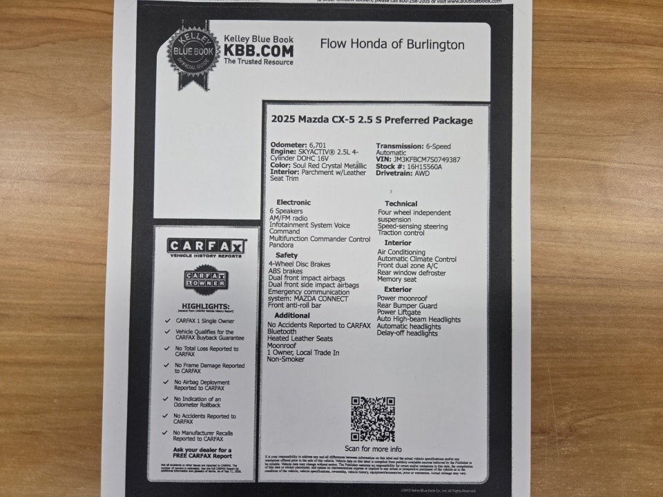 2025 Mazda Mazda CX-5 2.5 S Preferred Package