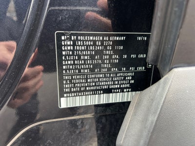 2017 Volkswagen Tiguan 2.0T S