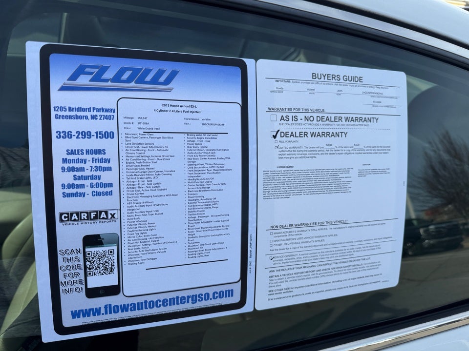 2015 Honda Accord EX-L