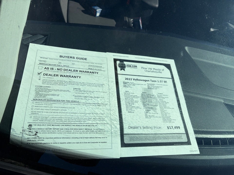 2022 Volkswagen Taos 1.5T SE