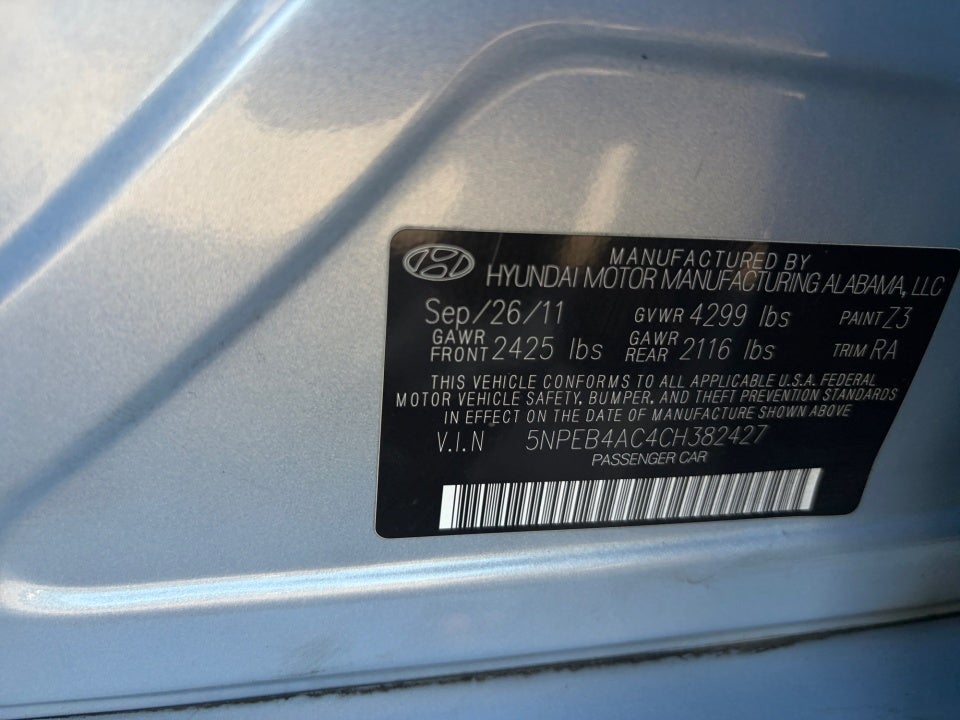 2012 Hyundai Sonata GLS