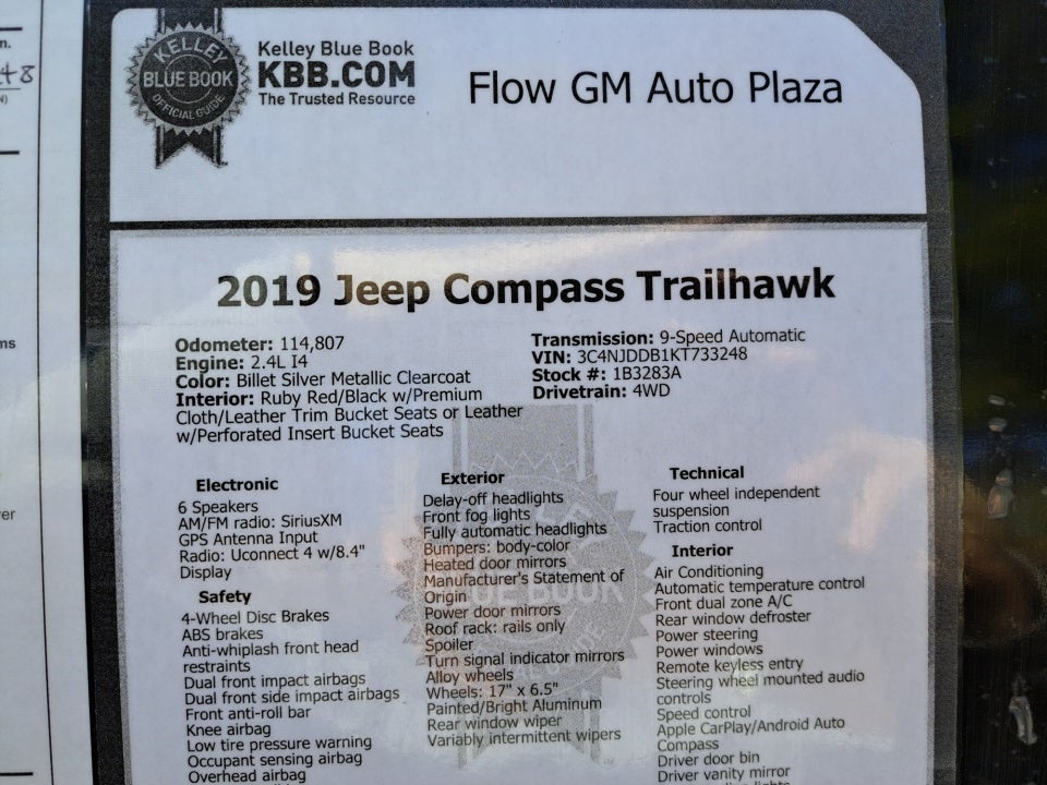 2019 Jeep Compass Trailhawk 4x4